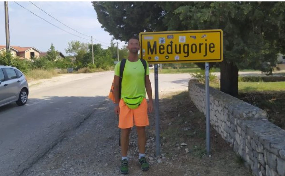 GOSPIN HODOČASNIK Goran Ivančić stigao u Međugorje već 18. put - pješice