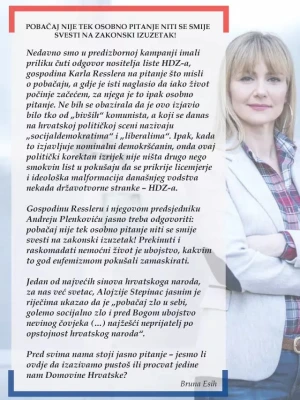 Stav prema pobačaju u programu hrvatskih stranaka