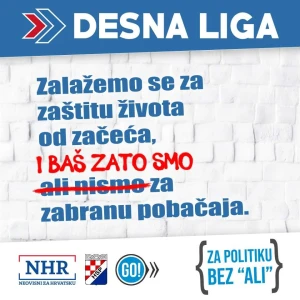 Stav prema pobačaju u programu hrvatskih stranaka