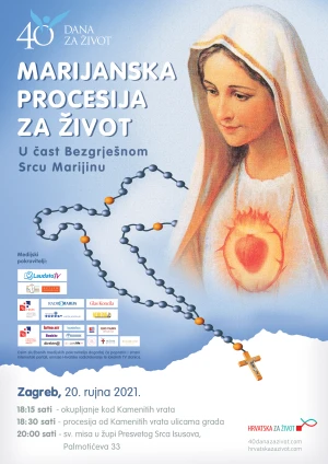 Marijanskim procesijama za život započinje jesenska kampanja Inicijative