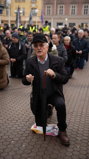 FOTO & VIDEO Najposjećenija javna molitva krunice muškaraca u Zagrebu u ovoj godini