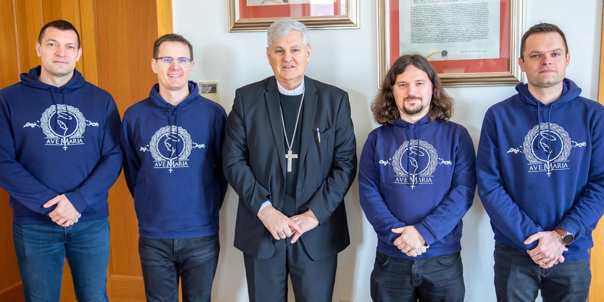Biskup Košić primio predstavnike bratstva „Vitezovi Bezgrešnog Srca Marijina”