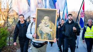 FOTO/VIDEO Održan 1. Nacionalni hod muškaraca sv. Josipu od Svetica do Karlovca