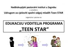Edukacija voditelja programa ‘Teen STAR’