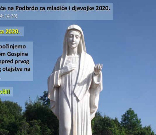 Hodočašće na Podbrdo za mladiće i djevojke