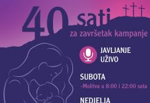 40 sati za završetak korizmene kampanje inicijative ’40 dana za život’