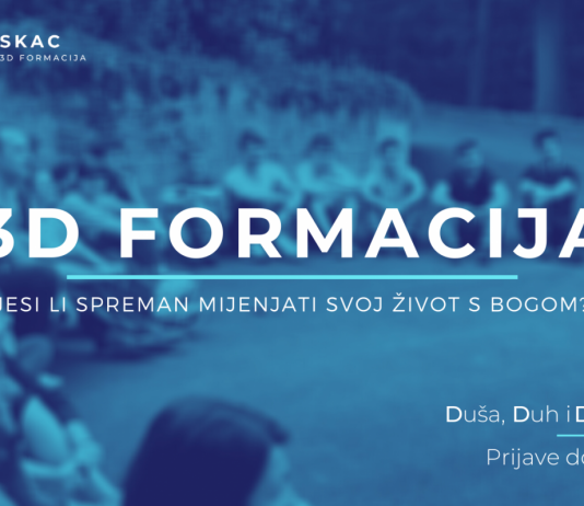 3D formacija: prijavi se ako želiš mijenjati svoj život s Bogom!
