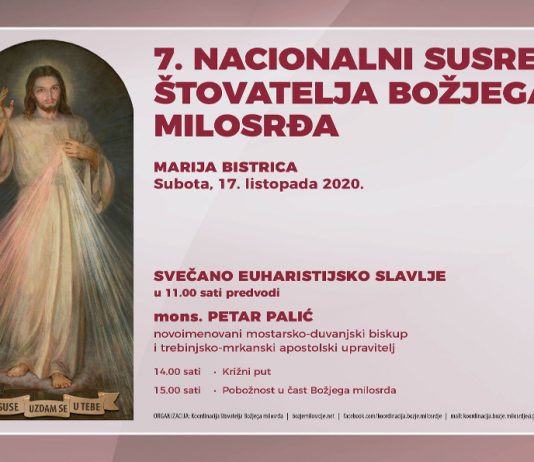 Dođite na 7. nacionalni susret štovatelja Božjeg milosrđa