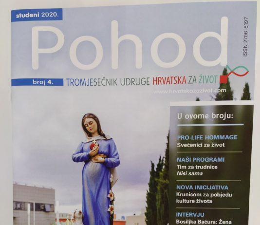 Izašao je 4. broj ‘Pohoda’, prvog hrvatskog pro-life časopisa