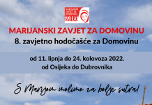 Započinje 8. Marijanski zavjet za Domovinu