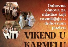 Duhovna obnova za mladiće koji razmišljaju o duhovnom pozivu