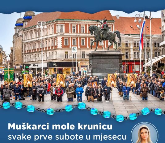 Ove subote muškarci mole krunicu u 10-ak hrvatskih gradova