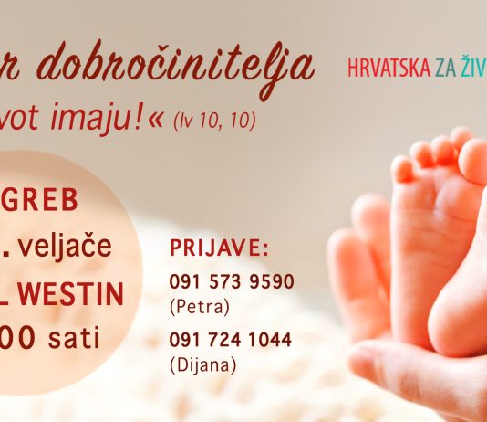 DA ŽIVOT IMAJU Večer dobročinitelja udruge ‘Hrvatska za Život’