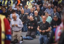 I ove prve subote muškarci mole krunicu na 28 lokacija diljem Lijepe Naše