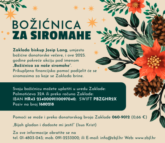 POMOZIMO „Božićnica za naše siromahe“
