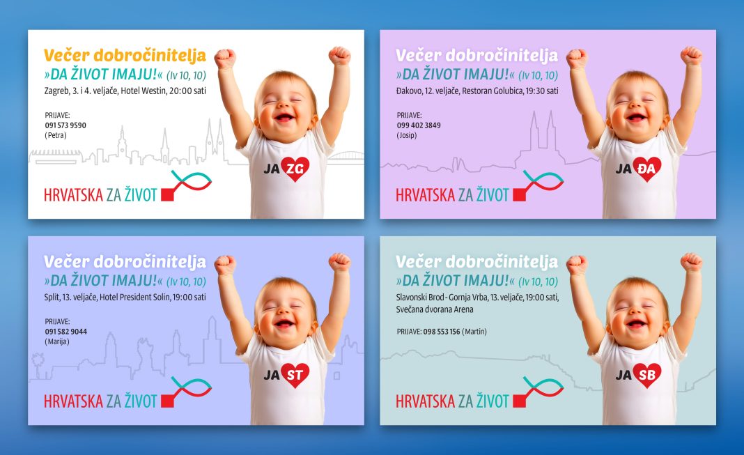 Večer dobročinitelja udruge ‘Hrvatska za Život’