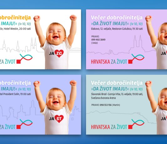 Večer dobročinitelja udruge ‘Hrvatska za Život’