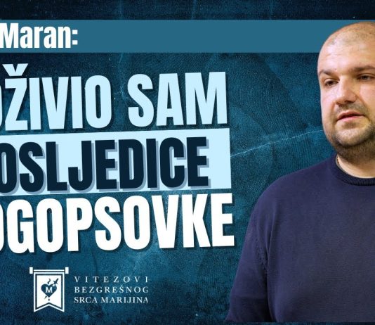 IVAN MARAN Doživio sam posljedice bogopsovke