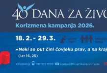 Započela je korizmena kampanja inicijative ”40 dana za život”