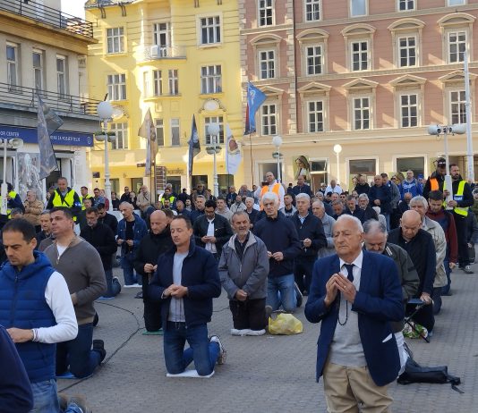 FOTO/VIDEO Prve subote u svibnju održana još jedna javna molitva muškaraca u Zagrebu