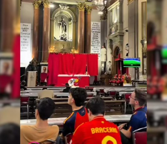 SP 2026 Crkva u Madridu pretvorena u prostor za gledanje utakmica