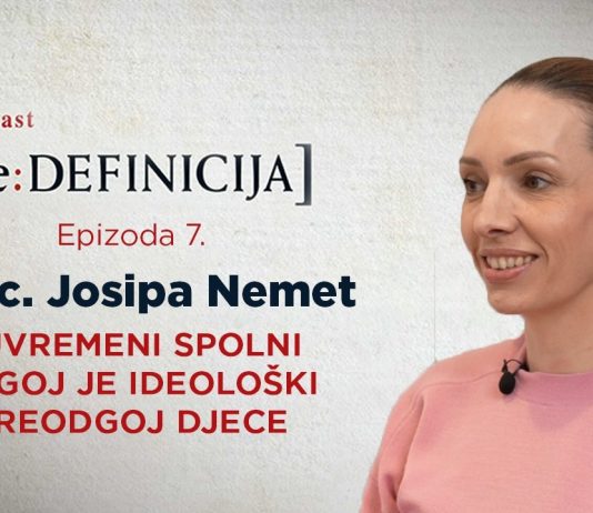 DR. SC. JOSIPA NEMET: Spolni odgoj ideološki je preodgoj naše djece